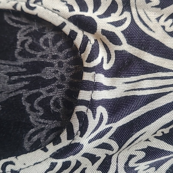 Free People Black Taupe Fiesta Floral Long Sleeve Mini Shift Dress Womens XS - Picture 13 of 14